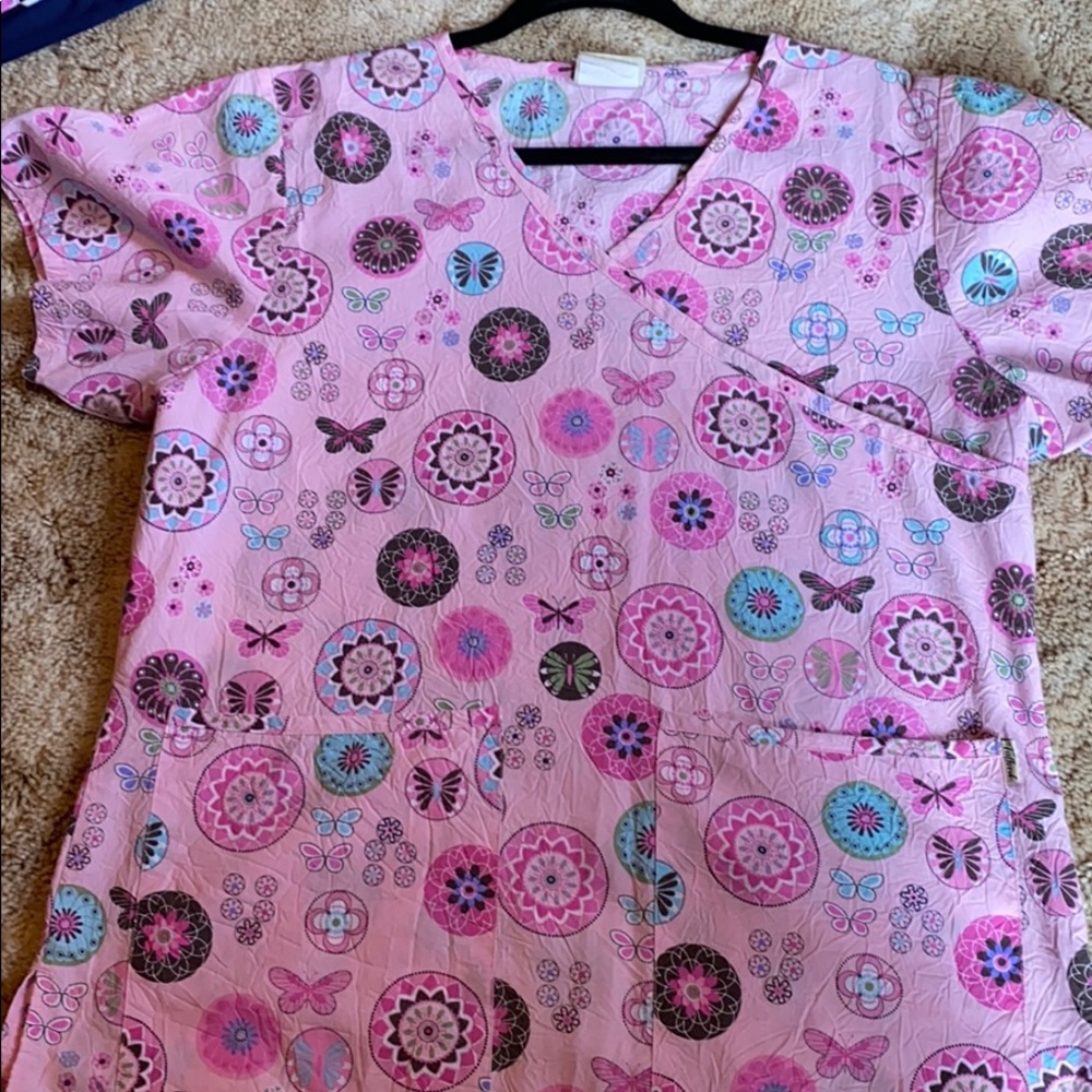 Pink Scrub Top